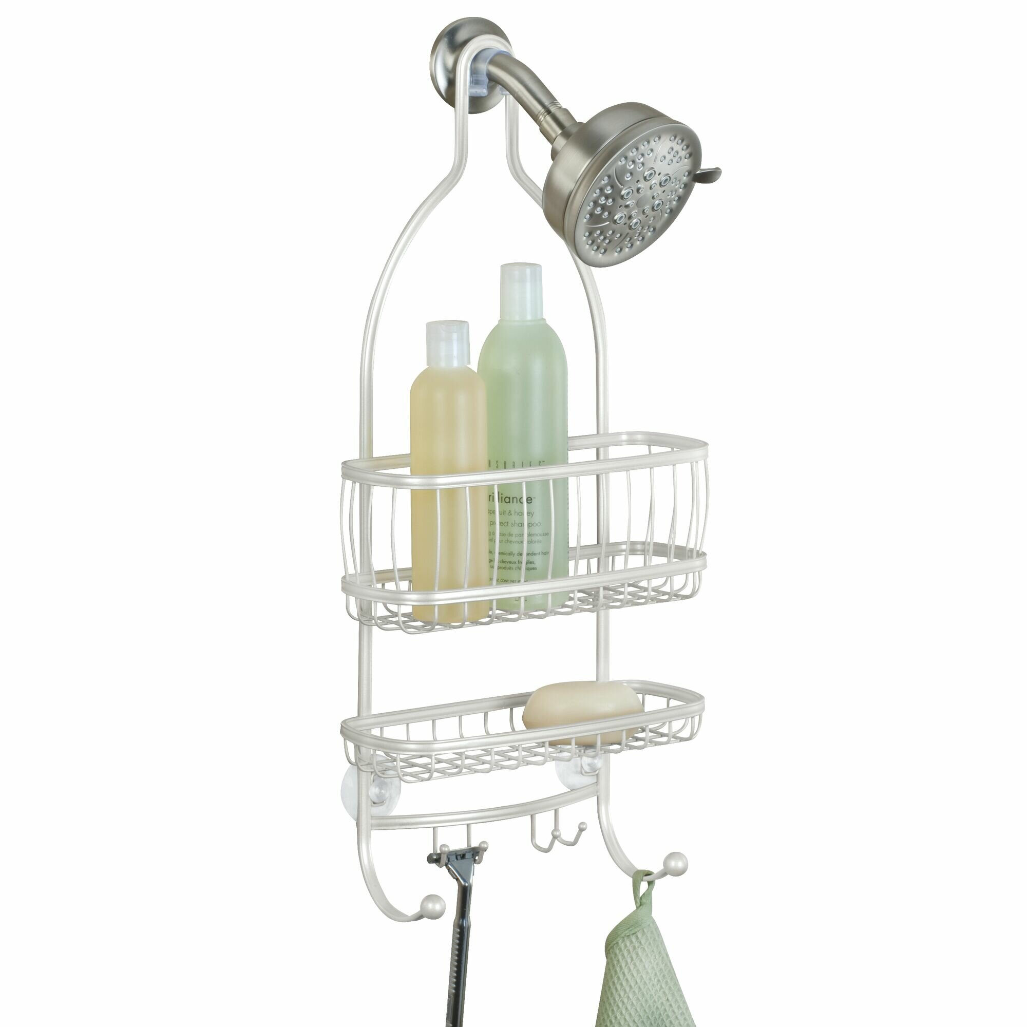 Rebrilliant Dupre Suction Stainless Steel Shower Caddy & Reviews