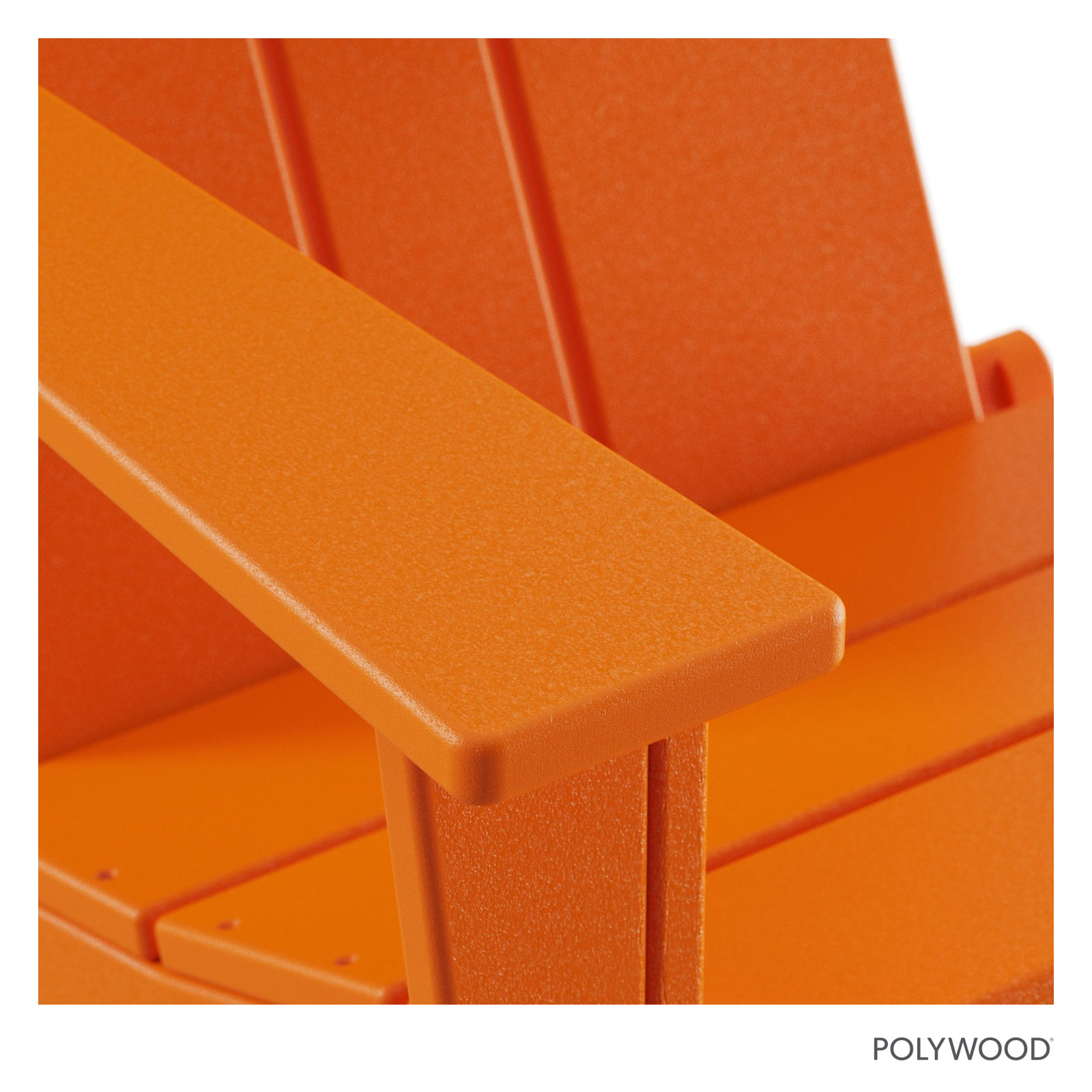 POLYWOOD® Folding Adirondack Chair, Orange