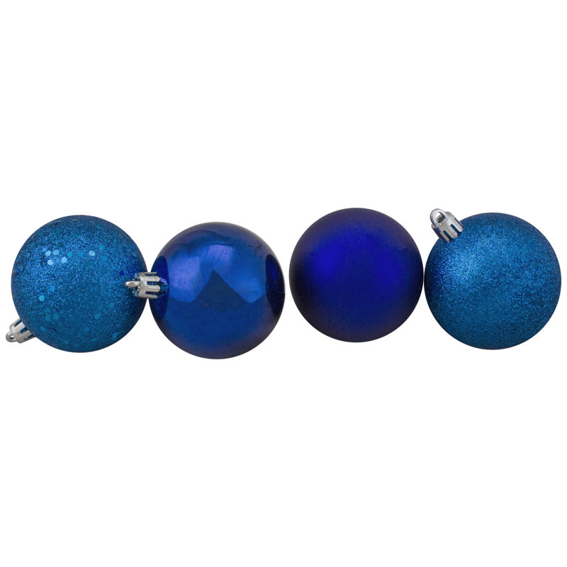 Ornements de boule de Noël incassables 60 carats 60 royaux 2,5 pouces (60 mm)