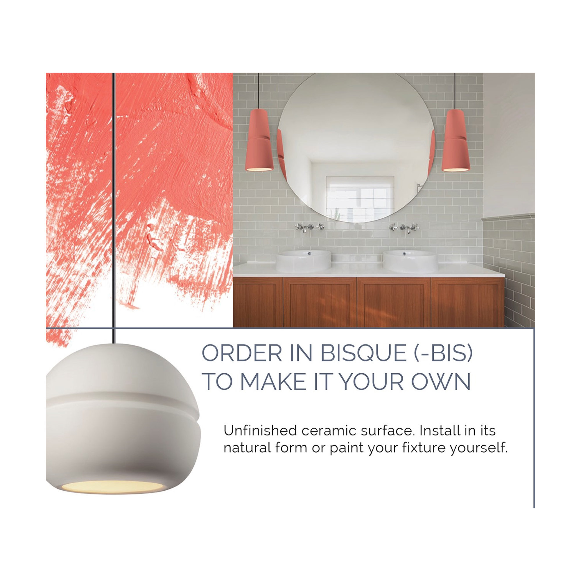 Single Light Ceramic Dimmable Flush Mounted Sconce, White Crackle