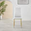 Scottsmoor High Gloss Halo Dining Table Set & 4 Luxury Faux Leather Dining Chairs - Modern Design-101527918