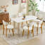 Chaise d'appoint de cuisine rembourrée Mid-Century-1076407097