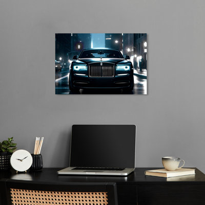 «Luxury Car In The City», art mural homme des cavernes par Notoriart