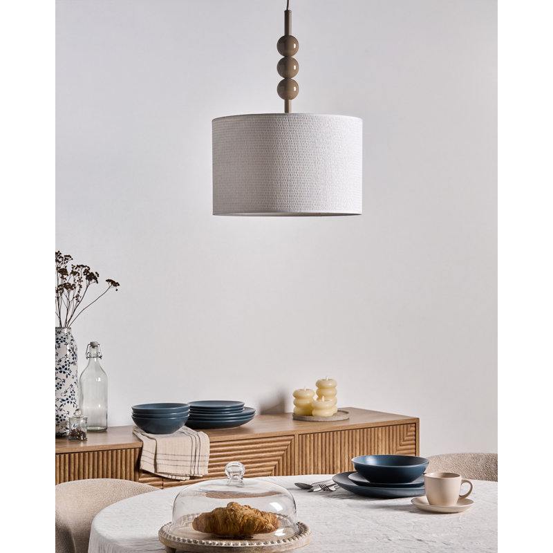 Pendant Lamp Bevelyn Metal Beige