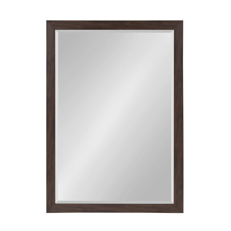 Brucie Flat Mirror, Walnut Brown, 39" x 27"