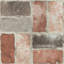 Harvard Brick Red 30.48 x 30.48cm Self-adhesive Vinyl Floor Tiles Pack 10 (0.93sqm)