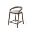 Tabouret de comptoir rembourré en bois Gurnaik-107848127-107848128