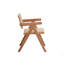 Chaise avec accoudoirs en rotin et finition naturelle Velentina (ensemble de 2)