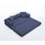 Canapé-lit pliant convertible, canapé-lit combiné 4 en 1, 3 places, canapé-lit pliant, très grand lit, appartement, velours côtelé, bleu-1417980128