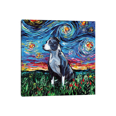 « Pitbull Night » par AJA trier, reproduction d’art
