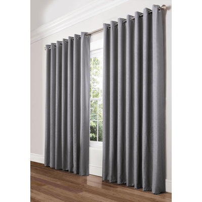 Yeldell Diamond Eyelet Room Darkening Curtains