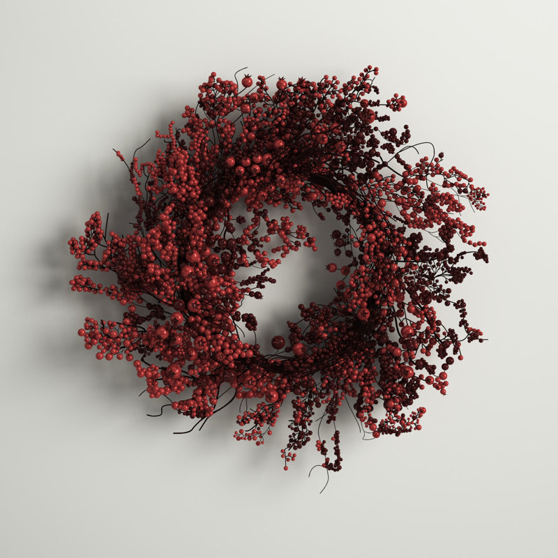 Faux Berry Foam 22'' Wreath