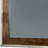 Haliya Dark Oak Brown & Silver 40 In. W X 38 In. H Modern Rectangle Wood Framed Mirror