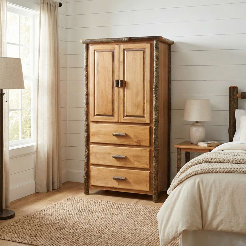 Armoire à trois tiroirs Fireside Lodge Hickory Log - Espresso - Premium Line, Espresso