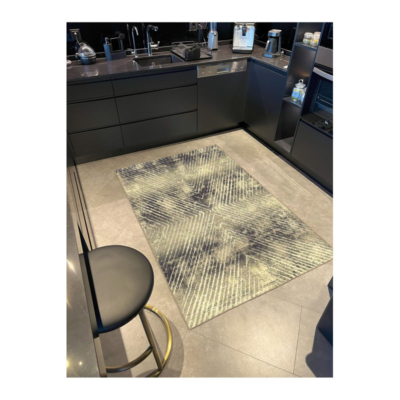 Tapis décoratif lavable à la machine, Rectangle 3 pi 3 po x 4 pi 11 po
