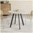 Modern minimalist circular dining table