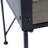 24.4X12.6X15.4" Rustic Black Trolley Cart Plant Stand, Planter