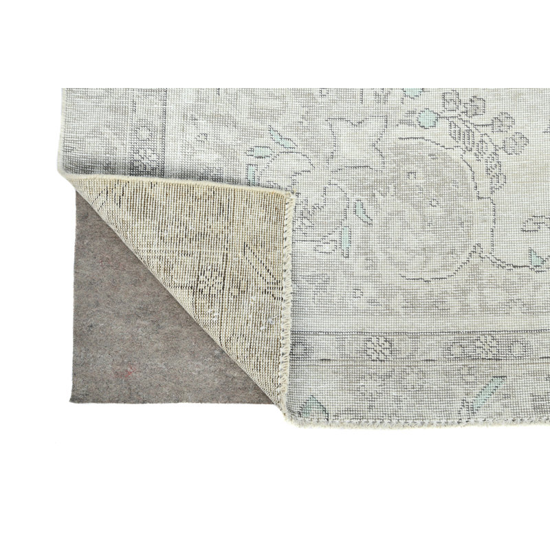 Tapis oriental antique délavé à la main 6 x 9