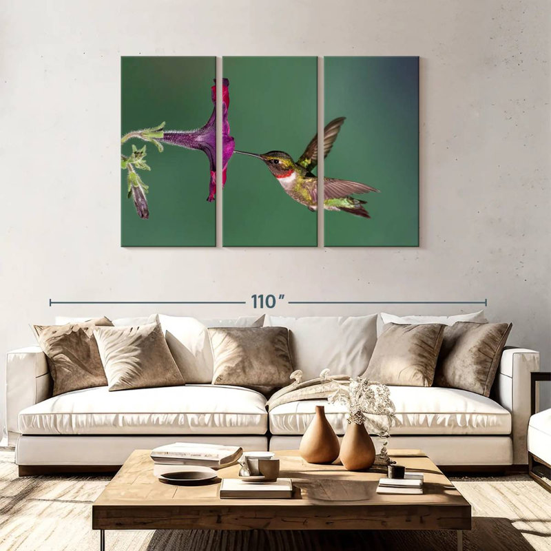 Brampt Nectar Sucking Hummingbird, 48" H x 74" W