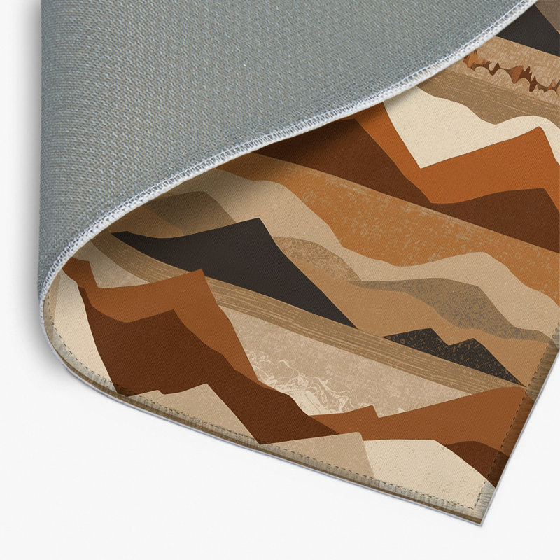 Copper Veil Indoor And Outdoor Area Rug, Rectangle 4' x 6'