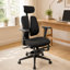 Chaise de bureau ergonomique à dossier divisé avec appui-tête 2d réglable et accoudoirs 4d-862973480