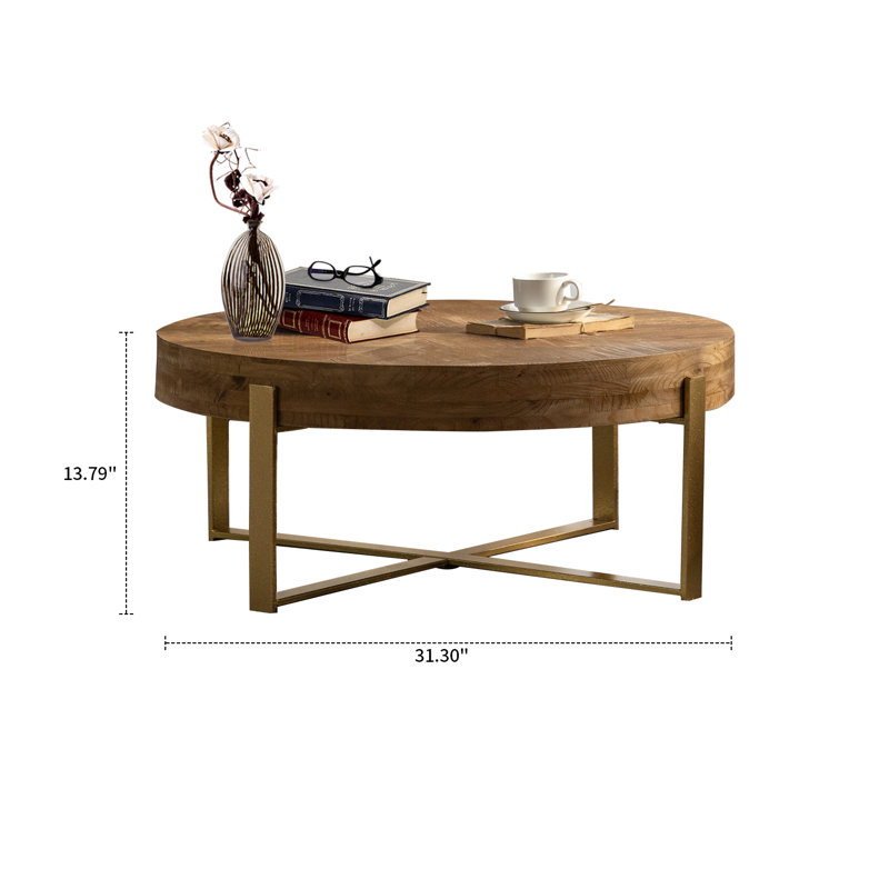Table basse Brisayda, Or