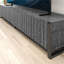 Unfinished Cabinet/enclosed Storage, Standard for TVs up to 88"