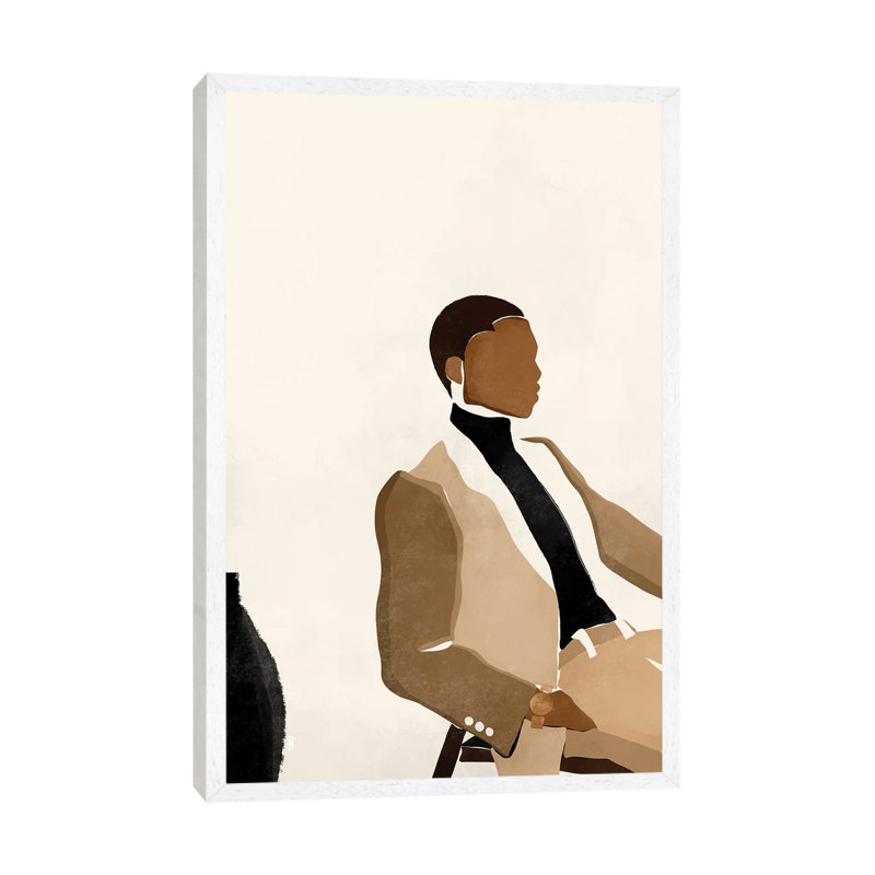 Paul 1 Piece Wall Art on Canvas, 101.6 cm H x 66.04 cm W, White Framed