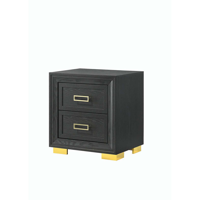 Mobilier de chambre à coucher à 2 tiroirs Glamour