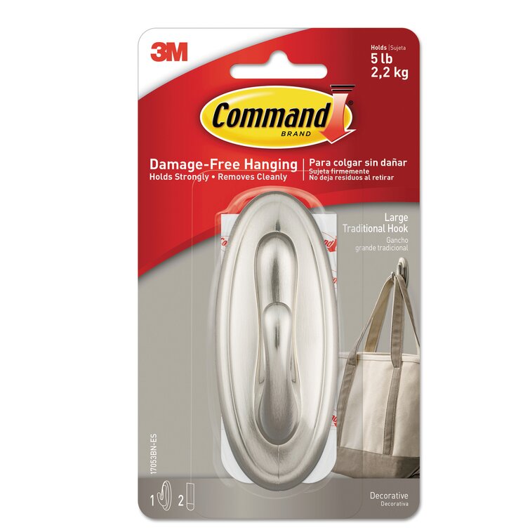 Command Large Traditional Hook - 1 pack