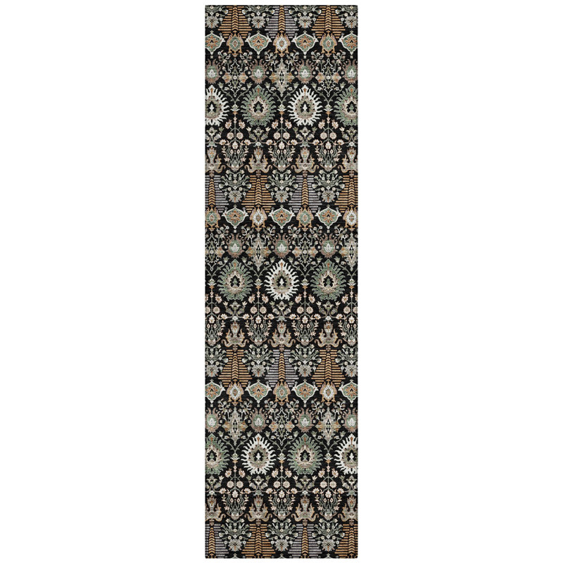 Machine Washable Indoor/Outdoor Gursevak ACN2251 Global Rug, Runner 2'3" x 7'6"
