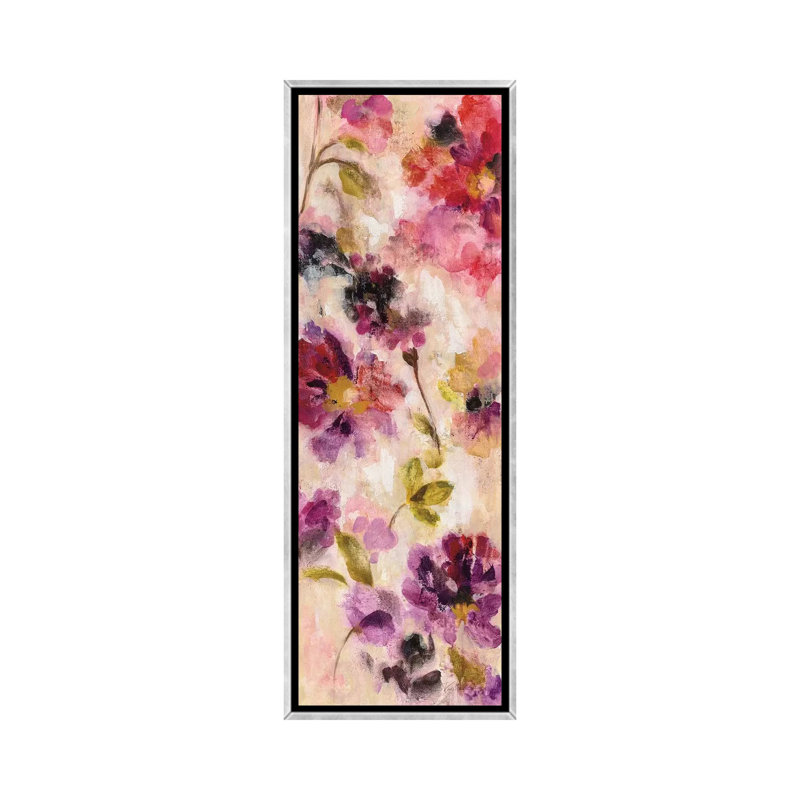 «Exuberant Florals II» par Silvia Vassileva, reproduction d'art panoramique sur toile, H 72 po x l 24 po x P 1,5 po