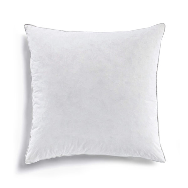 Decorative Throw Pillow Insert Down Feathers Fill 100% Cotton Cover Square Pillow Insert (Set of 2) Alwyn Home Size: 16 x 16