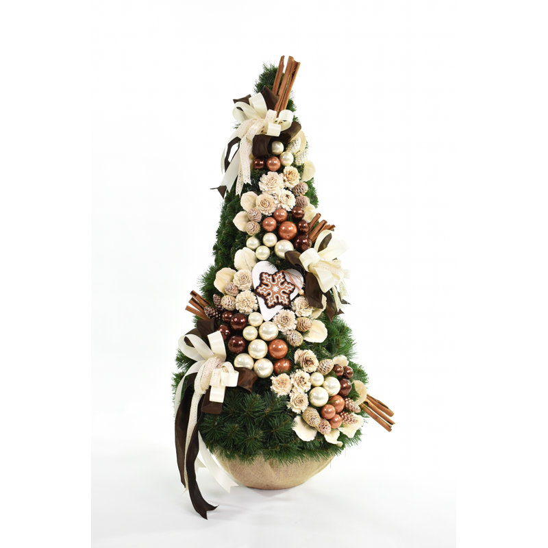 Artificial Pine Christmas Tree, 2.95ft H x 1.31ft W x 1.31ft D