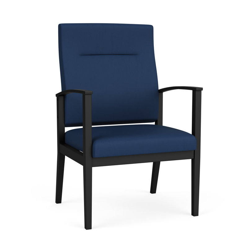 Fauteuil surdimensionné Amherst, Noir, Bleu impérial Patriot Plus - vinyle facile à net