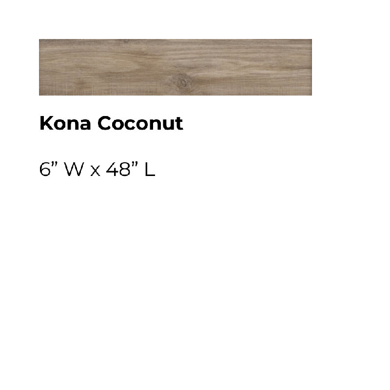 ADURA®Flex with Microban® Kona 6" x 48" x 2.5mm Acacia Luxury Vinyl Plank w/ 20mil wearlayer, Coconut