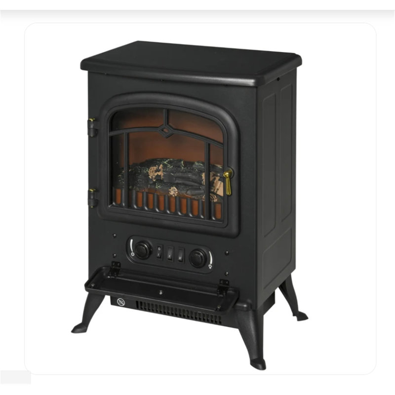 Symple Stuff 41.5cm W Black Electric Fireplace
