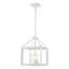 Lustre 3 lumières Golden Lighting Smyth en blanc naturel