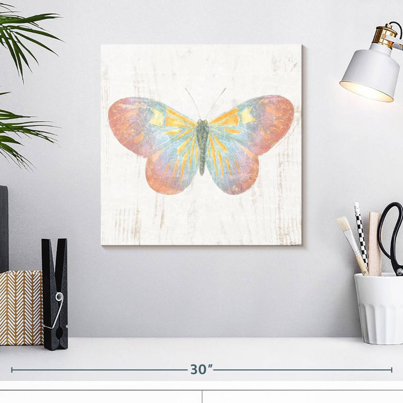 Papillons de grange blancs I, H 16 po x l 16 po