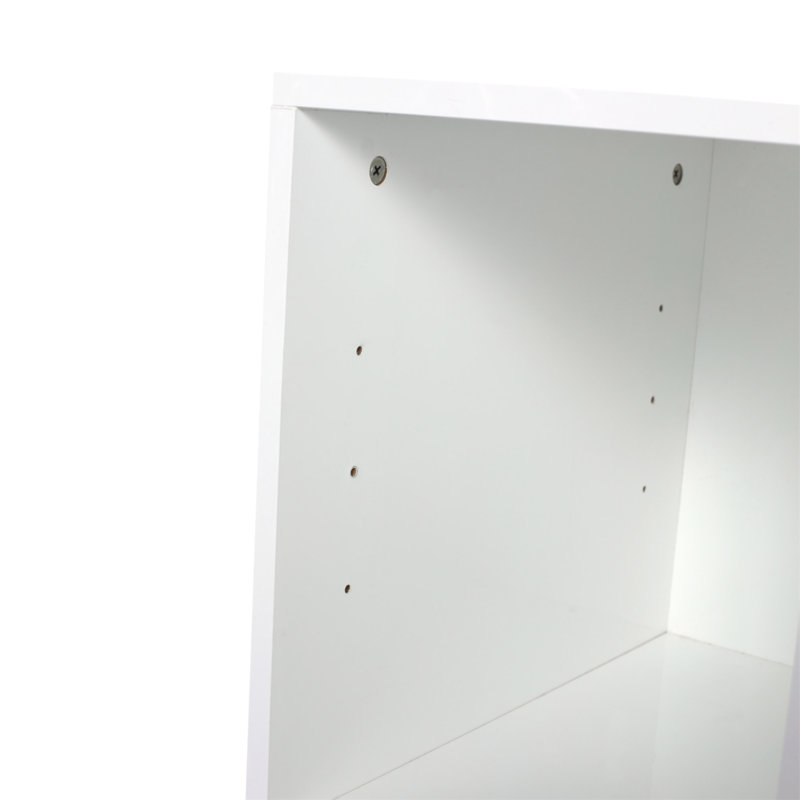 Petites tablettes de rangement murales de 12 pouces, convenant à une petite salle de bain, blanc brillant