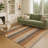 Machine Washable Indoor/Outdoor Chantille ACN2707 Stripes Rug-1036847018-1036847011