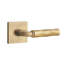 Emtek Select Passage Interior Mortise w/ Square Rosette & R-Bar Stem, Tribeca Lever-426019316-426019321