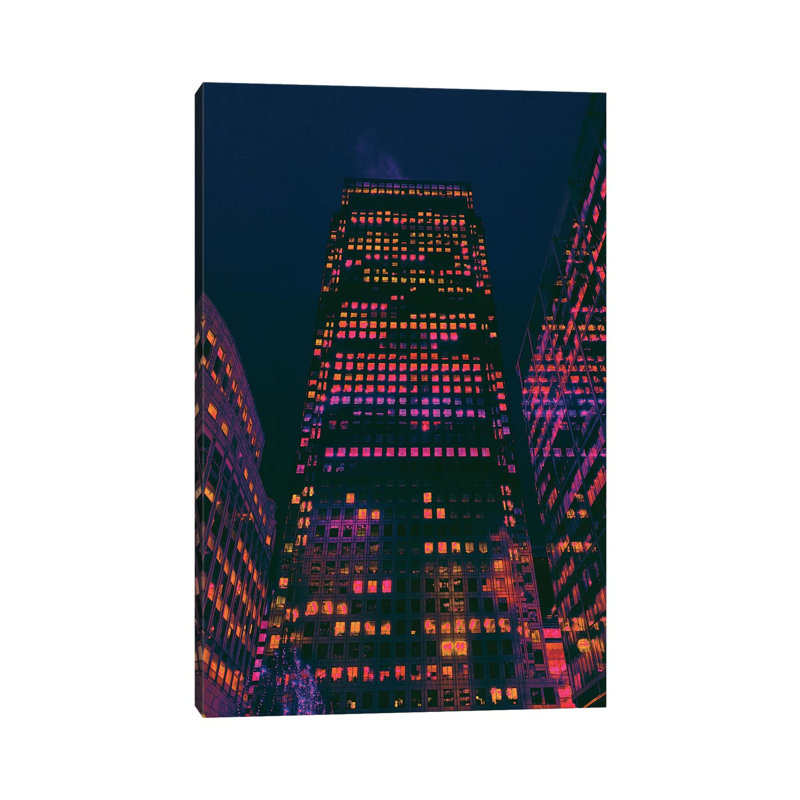 City Lover by Nathan Head - Print on Canvas, 66.04cm H x 45.72cm W x 3.81cm D, Classic Brown Wood Framed
