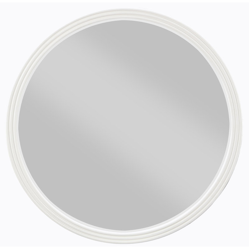 Carena Gray Round Mirror