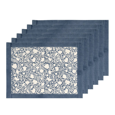 Meadows 100% Cotton Rectangle Placemats
