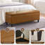 Faux Leather Upholstered Storage Bench-1664387417