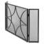 London 3 Panel Iron Fireplace Screen-63681791
