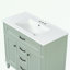 Ensemble de meuble-lavabo avec lavabo, portes à fermeture douce et 2 tiroirs de rangement-1344386215