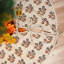 Jupe d'arbre en lin imprimée à la main de 24 po Fabividine-120993209