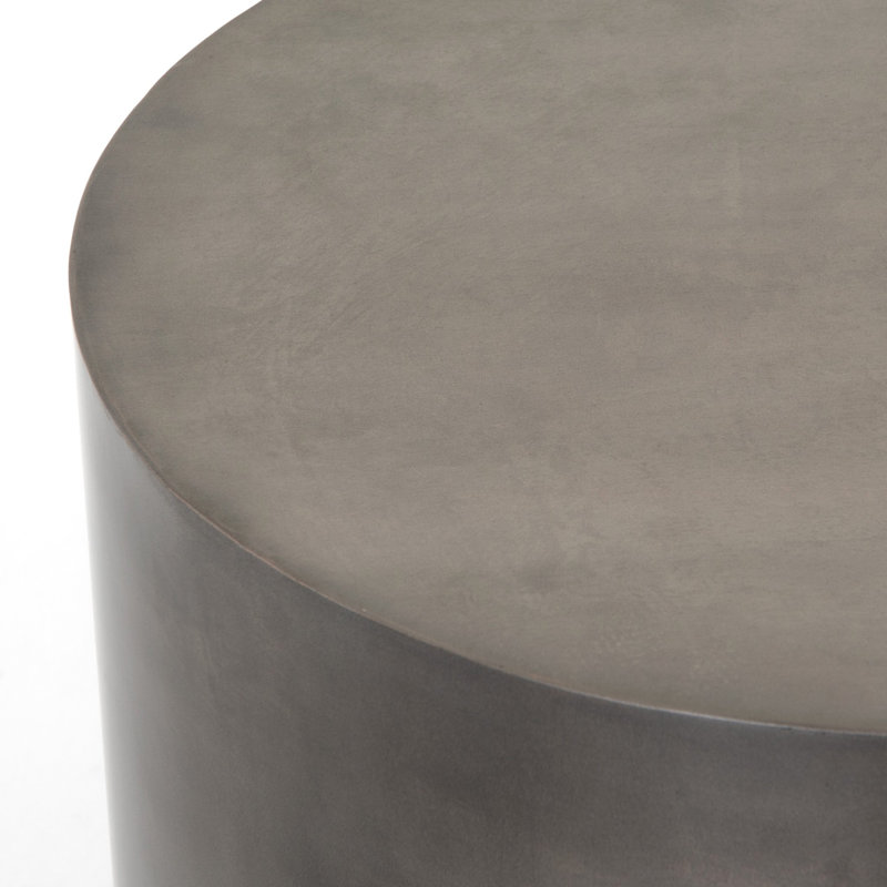Cameron End Table, Ombre Antique Pewter
